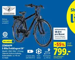 Lidl ZUNDAPP E-Bike Trekkingrad 28" Angebot