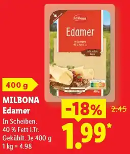 Lidl MILBONA Edamer Angebot