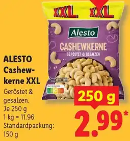 Lidl ALESTO Cashewkerne XXL Angebot
