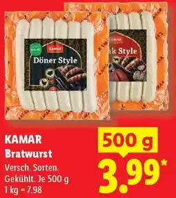 Lidl KAMAR Bratwurst Angebot