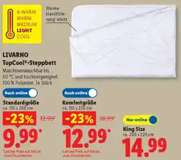 Lidl LIVARNO TopCool Steppbett Angebot