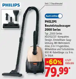 Lidl PHILIPS Beutelstaubsauger 2000 Series Angebot