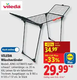 Lidl VILEDA Wäscheständer Angebot
