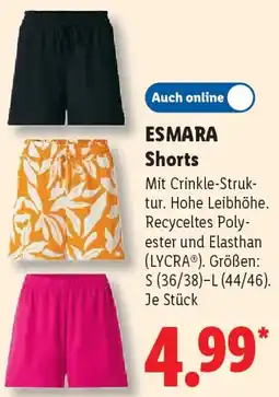 Lidl ESMARA Shorts Angebot
