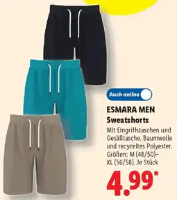 Lidl ESMARA MEN Sweatshorts Angebot
