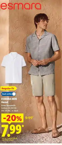 Lidl ESMARA MEN Hemd Angebot