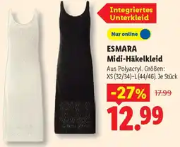 Lidl ESMARA Midi-Häkelkleid Angebot