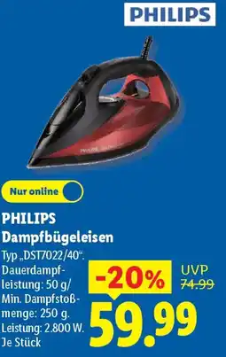 Lidl PHILIPS Dampfbügeleisen Angebot
