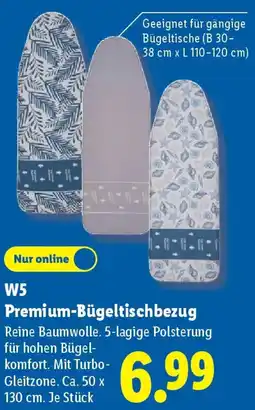 Lidl W5 Premium-Bügeltischbezug Angebot