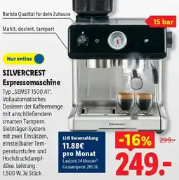 Lidl SILVERCREST Espressomaschine Angebot