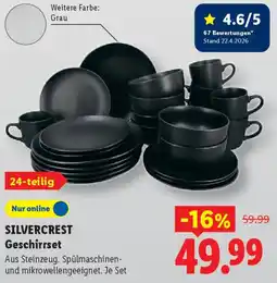 Lidl SILVERCREST Geschirrset Angebot