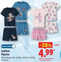 Lidl LUPILU Pyjama Angebot