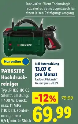 Lidl PARKSIDE Hochdruckreiniger Angebot