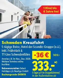 Lidl Schweden Kreuzfahrt Angebot