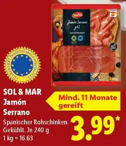 Lidl SOL & MAR Jamón Serrano Angebot
