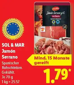 Lidl SOL & MAR Jamón Serrano Angebot