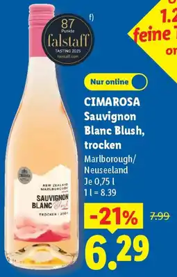 Lidl CIMAROSA Sauvignon Blanc Blush, trocken Angebot