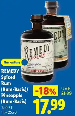 Lidl REMEDY Spiced Rum Angebot