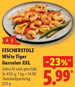 Lidl FISCHERSTOLZ White Tiger Garnelen XXL Angebot