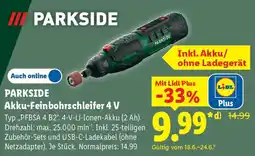 Lidl PARKSIDE Akku-Feinbohrschleifer 4 V Angebot