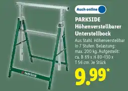 Lidl PARKSIDE Höhenverstellbarer Unterstellbock Angebot