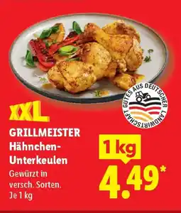Lidl GRILLMEISTER Hähnchen- Unterkeulen Angebot