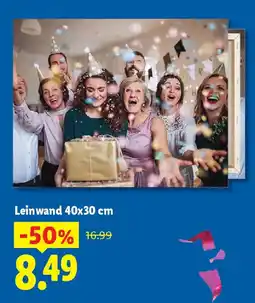 Lidl Leinwand 40x30 cm Angebot