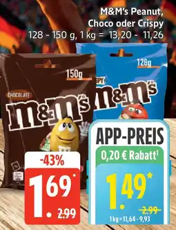 Edeka M&M's Peanut, Choco oder Crispy Angebot