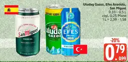 Edeka Uludag Gazoz, Efes Anadolu, San Miguel Angebot