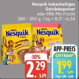 Edeka Nesquik kakaohaltiges Getränkepulver Angebot