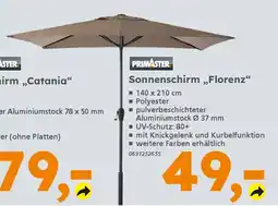 Globus Baumarkt PRIMASTER Sonnenschirm ,,Florenz❝ Angebot