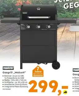 Globus Baumarkt PRIMASTER Gasgrill ,,Walcott" Angebot