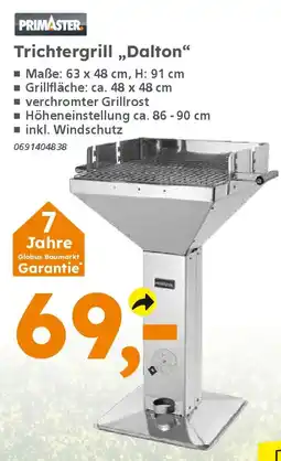 Globus Baumarkt PRIMASTER Trichtergrill ,,Dalton" Angebot