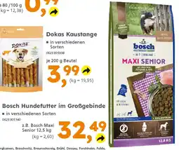 Globus Baumarkt Bosch Hundefutter im Großgebinde Angebot