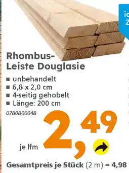 Globus Baumarkt Rhombus- Leiste Douglasie Angebot