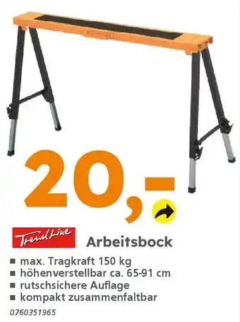 Globus Baumarkt TrendLine Arbeitsbock Angebot
