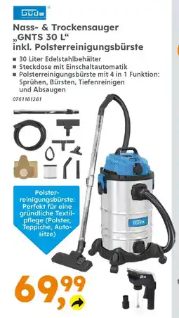 Globus Baumarkt Güde Nass- & Trockensauger ,GNTS 30 L❝ Angebot