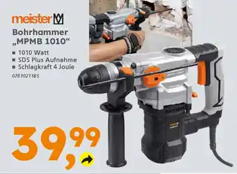 Globus Baumarkt meister Bohrhammer ,,MPMB 1010" Angebot
