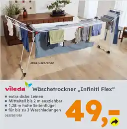 Globus Baumarkt vileda Wäschetrockner „Infiniti Flex" Angebot