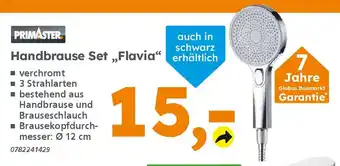 Globus Baumarkt PRIMASTER Handbrause Set „Flavia" Angebot