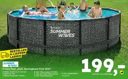 Globus Baumarkt SUMMER WAVES Frame Pool,,Dark Herringbone Print Elite" Angebot