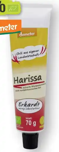 Scheck-in-Center Erhardt Bio Harissa Vegan Angebot