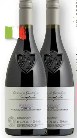 Scheck-in-Center Cantina di Gambellara Monopolio Merlot Veneto Angebot