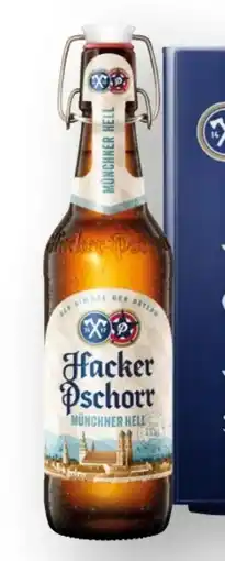 Scheck-in-Center Hacker-Pschorr Münchner Hell Angebot
