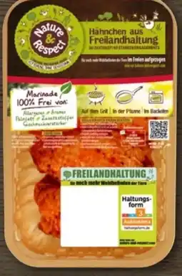 REWE Center Nature & Respect Freiland Pollofino Hähnchenschenkel Angebot