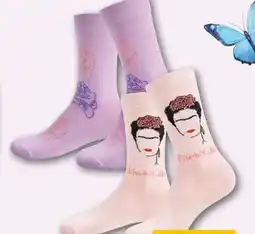 REWE Center Damen Motivsocken Frida Kahlo Angebot