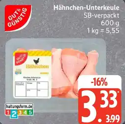 Edeka GUT& GÜNSTIG Hähnchen-Unterkeule Angebot