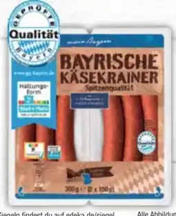 E-Center Edeka Heimatliebe Bayrische Käsekrainer Angebot