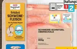 REWE Center Rewe Regional Schweine-Schnitzel-Oberschal Angebot