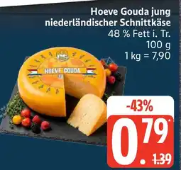 Edeka Hoeve Gouda jung niederländischer Schnittkäse Angebot